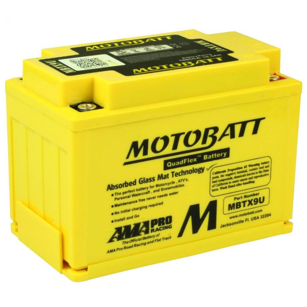 Motobatt Mbtx9u 12 Volt 105 Ah Agm Battery Pentaras Motors 6501