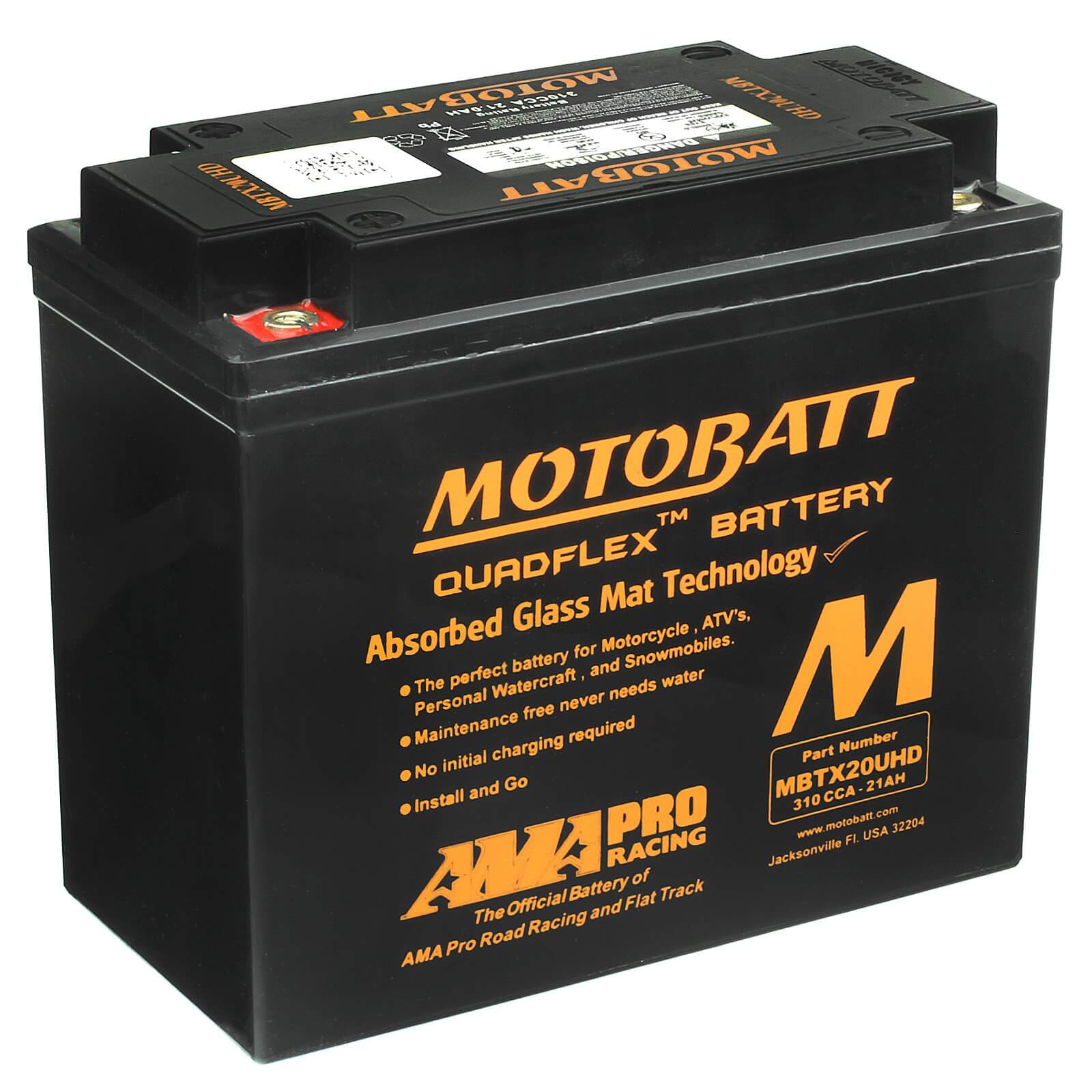 Motobatt Mbtx20uhd 12v 21ah Agm Battery Pentaras Motors 2039