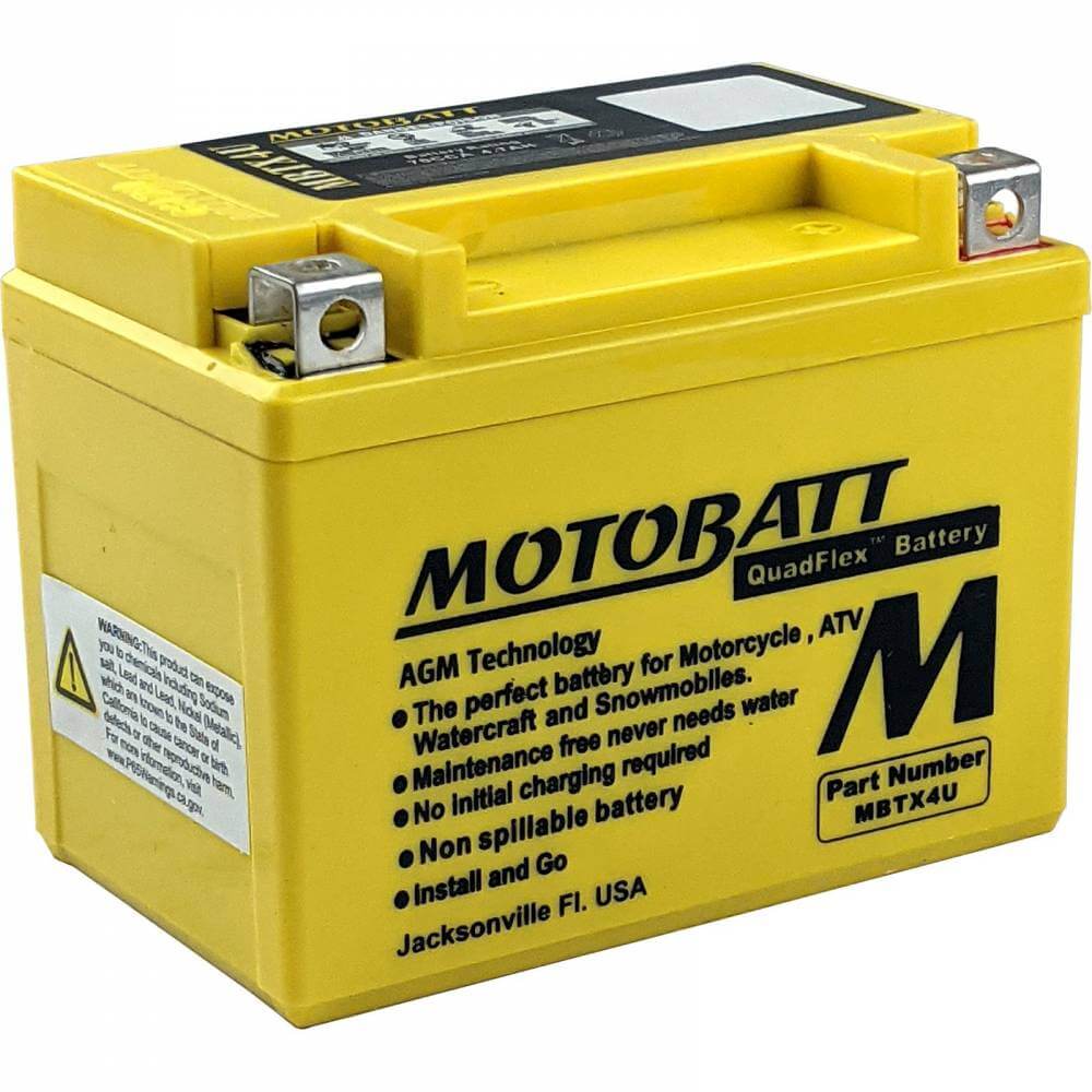 Motobatt Mbtx4u 12v 47ah Agm Battery Pentaras Motors 6431